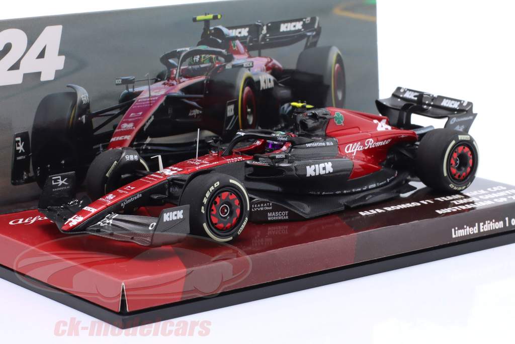 Zhou Guanyu Alfa Romeo C43 #24 australiano GP formula 1 2023 1:43 Minichamps