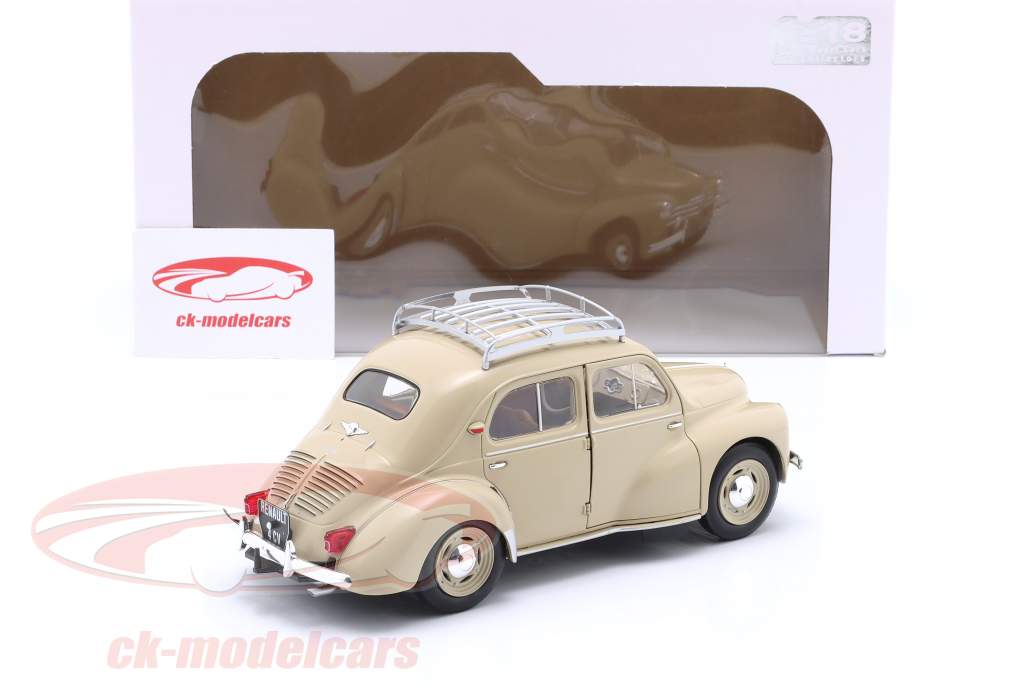 Solido 1:18 Renault 4CV Tourterelle year 1956 beige S1806605