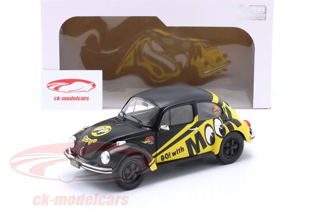 Volkswagen VW Scarabée 1303 Go! with Moon 1974 noir / jaune 1:18 Solido