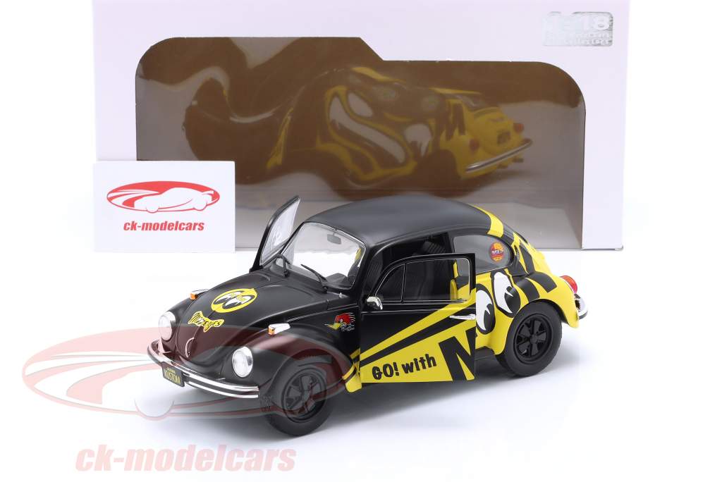 Volkswagen VW Käfer 1303 Go! with Moon 1974 schwarz / gelb 1:18 Solido