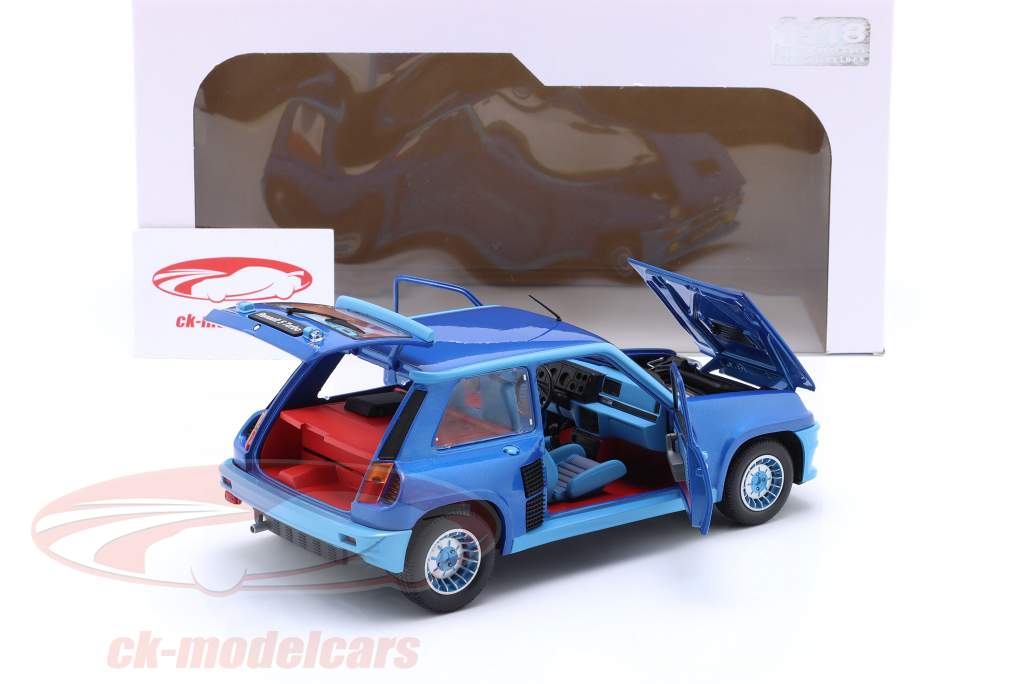 Renault 5 Turbo Année de construction 1981 bleu 1:18 Solido