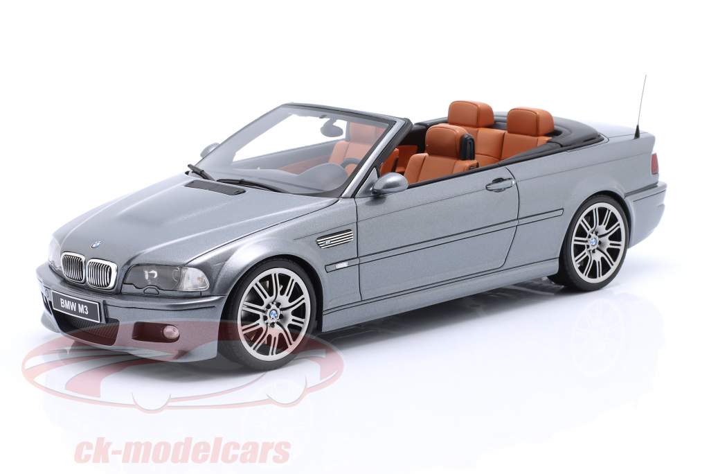 BMW M3 (E46) Cabriolé Ano de construção 2004 Cinza 1:18 OttOmobile