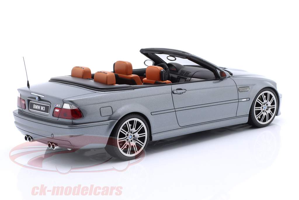 BMW M3 (E46) Cabriolet Byggeår 2004 Grå 1:18 OttOmobile