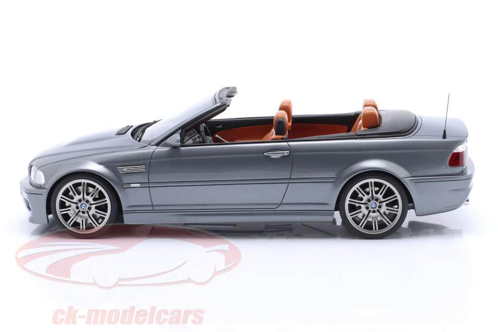 BMW M3 (E46) Cabriolé Ano de construção 2004 Cinza 1:18 OttOmobile
