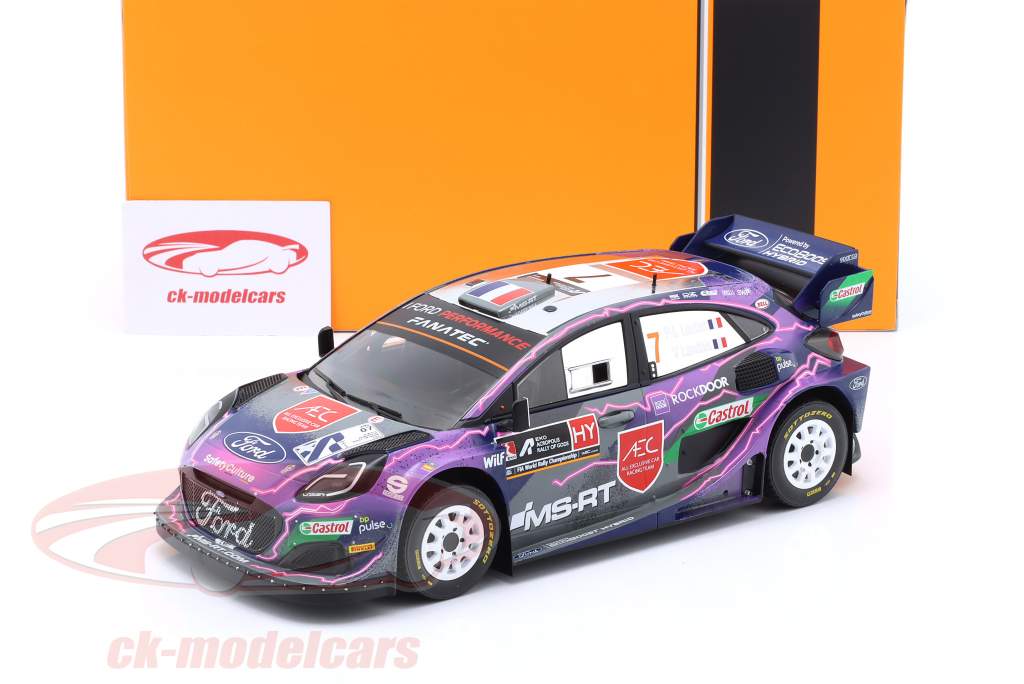 Ford Puma Rally1 #7 4位 アクロポリス Rallye 2022 Loubet, Landais 1:18 Ixo