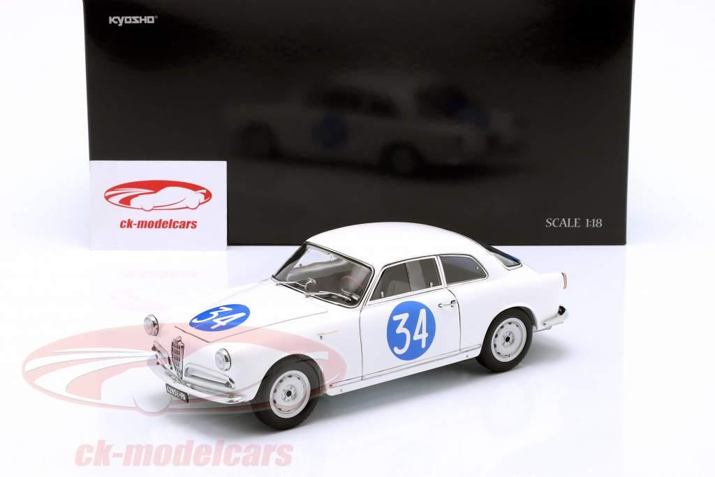 Alfa Romeo Giulietta SV #34 Targa Florio 1960 Emanuele, D'Angelo 1:18 Kyosho