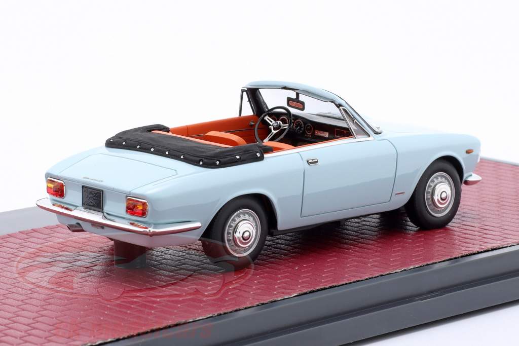 Alfa Romeo Giulia GTC Touring Cabriolet Ano de construção 1964 turquesa 1:43 Matrix