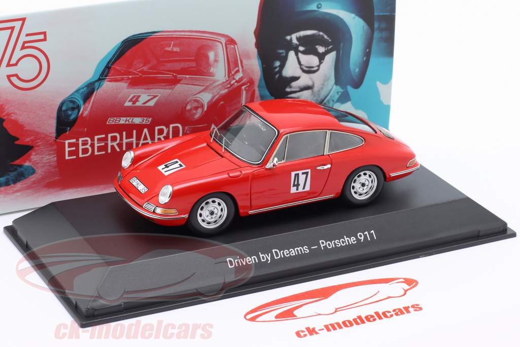 Porsche 911 Eberhard Mahle #47 красный 1:43 Spark
