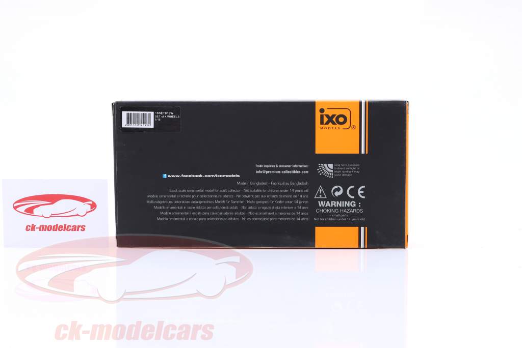 タイヤ そして リム Set (4 個） Minilite と 立つ 1:18 Ixo