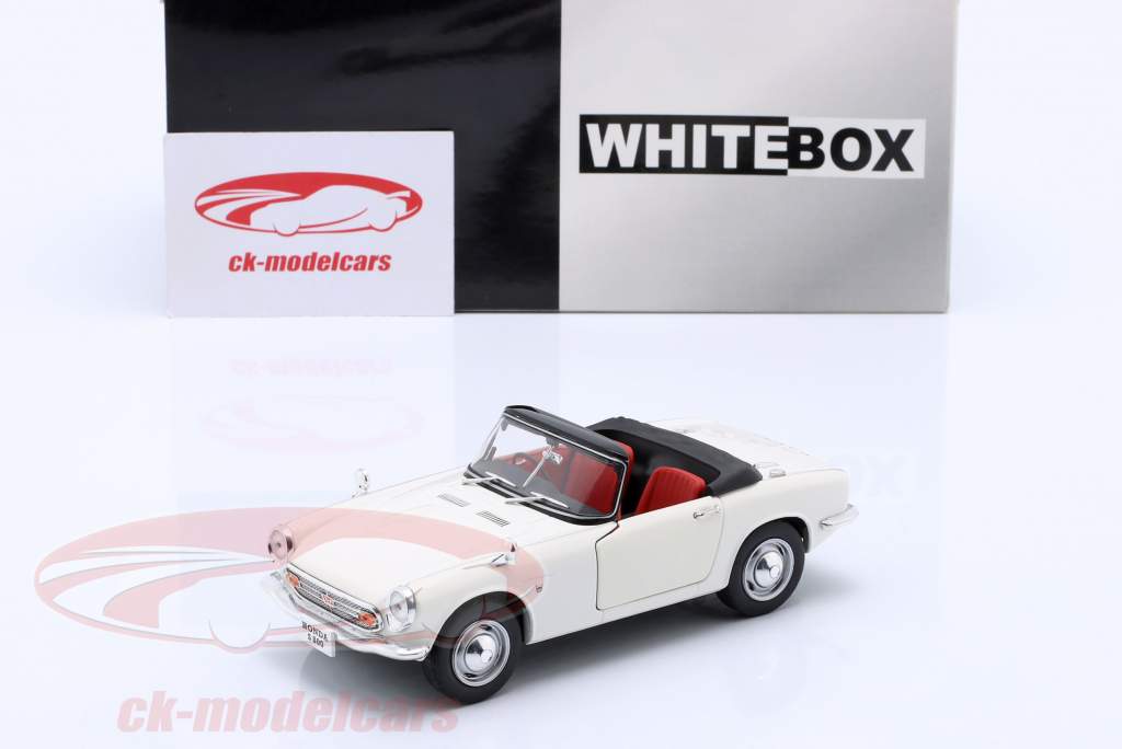 WhiteBox 1:24 Honda S800 RHD year 1966 white WB124184-O