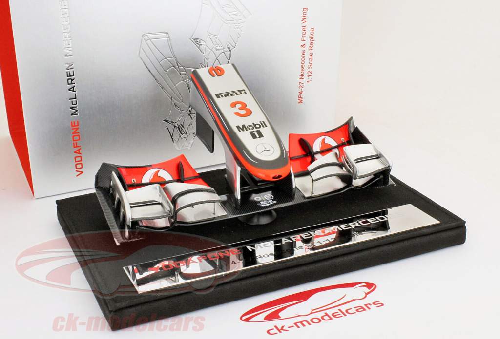 Jenson Button McLaren MP4-27 Fórmula 1, 2012 Nosecone 1:12 amálgama