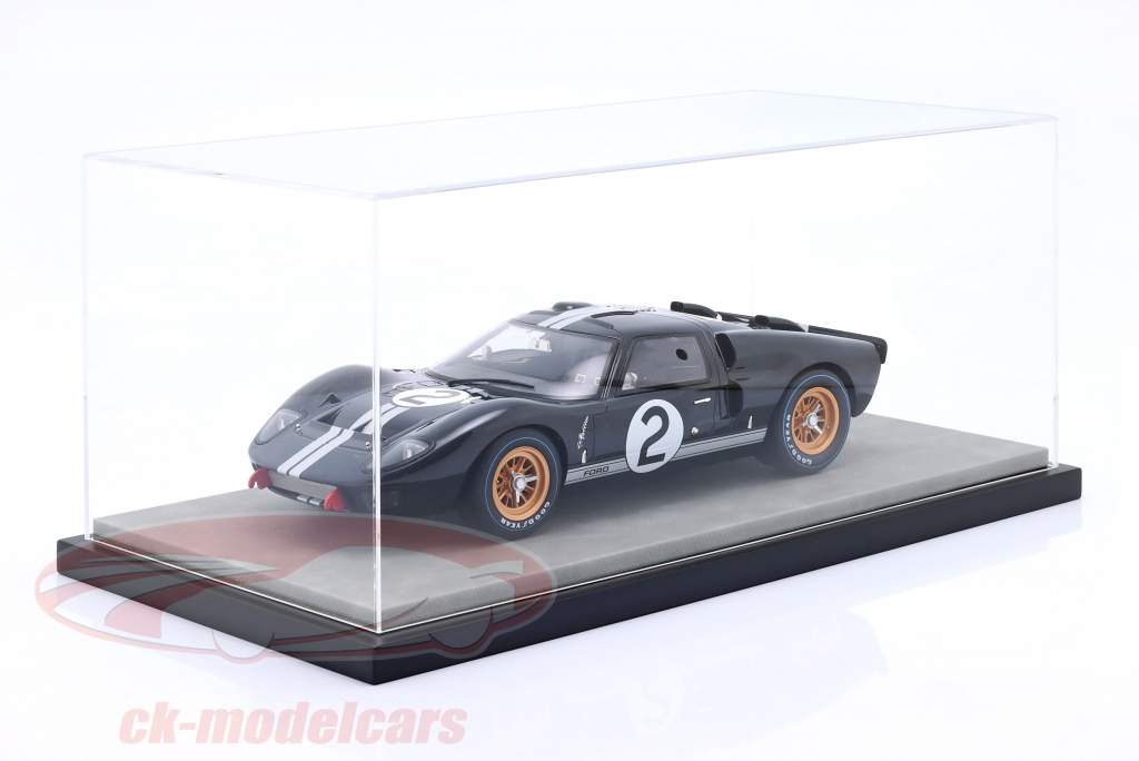 luxury Acrylic display case with leatherette on MDF base plate Gray 1:12 Jewel Cases