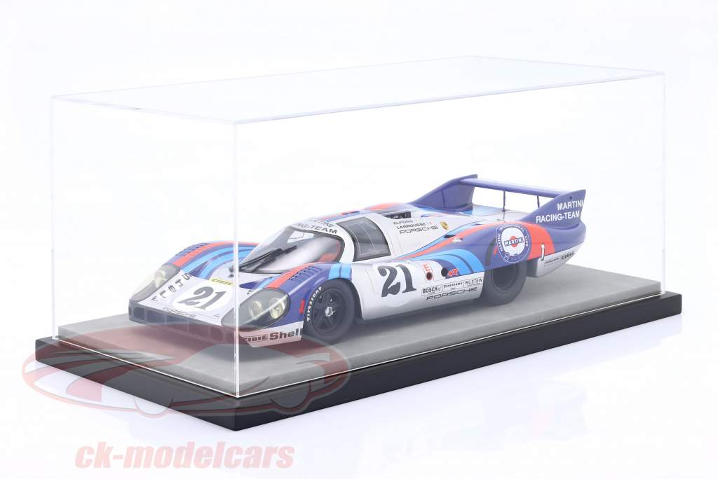 luxury Acrylic display case with leatherette on MDF base plate Gray 1:12 Jewel Cases