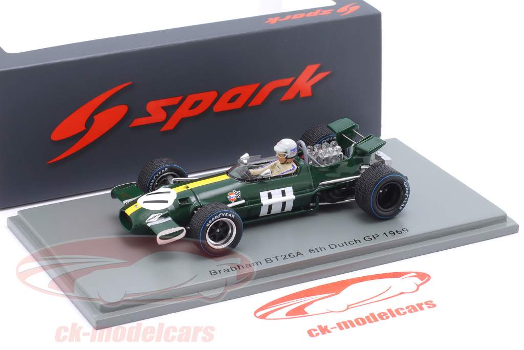 Jack Brabham Brabham BT26A #11 6º Holandês GP Fórmula 1 1969 1:43 Spark