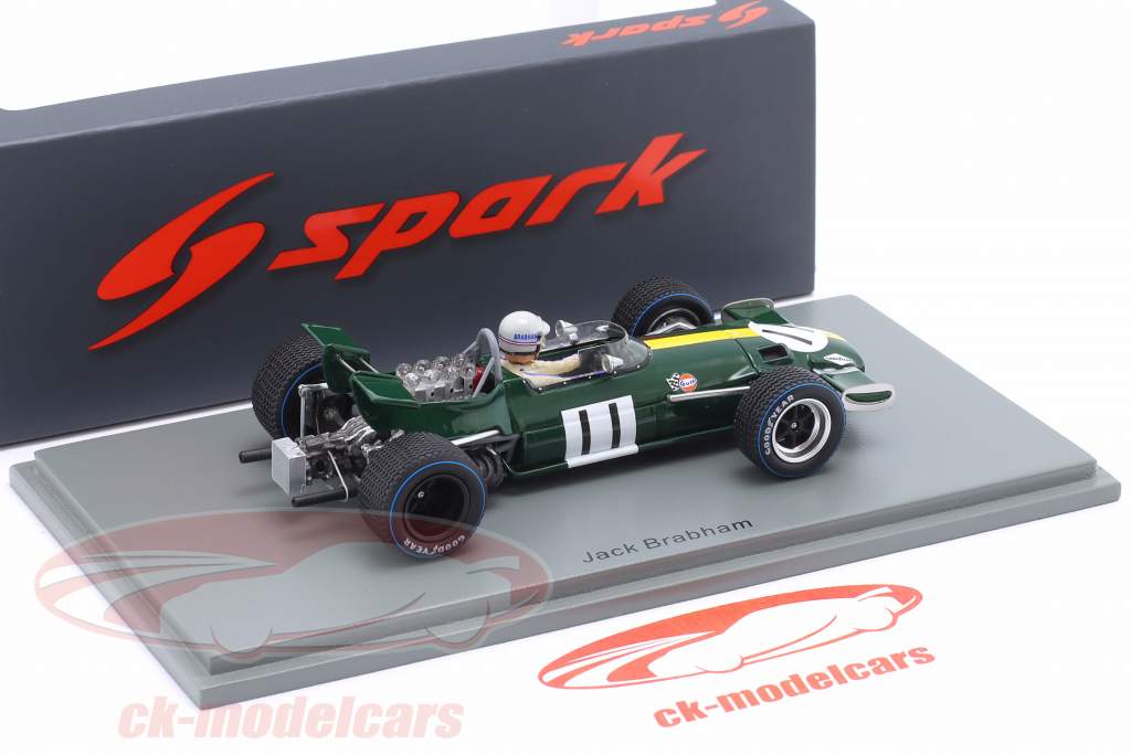 Jack Brabham Brabham BT26A #11 6° Olandese GP formula 1 1969 1:43 Spark