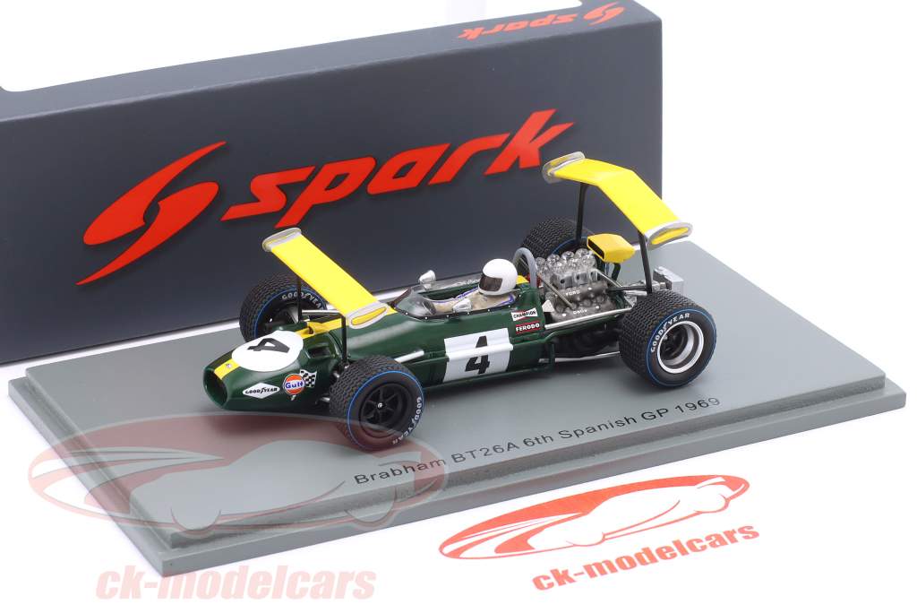 Jacky Ickx Brabham BT26A #4 6ème Espagne GP formule 1 1969 1:43 Spark
