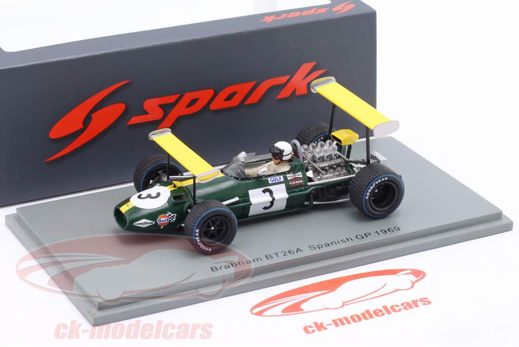 Jack Brabham Brabham BT26A #3 Spagna GP formula 1 1969 1:43 Spark