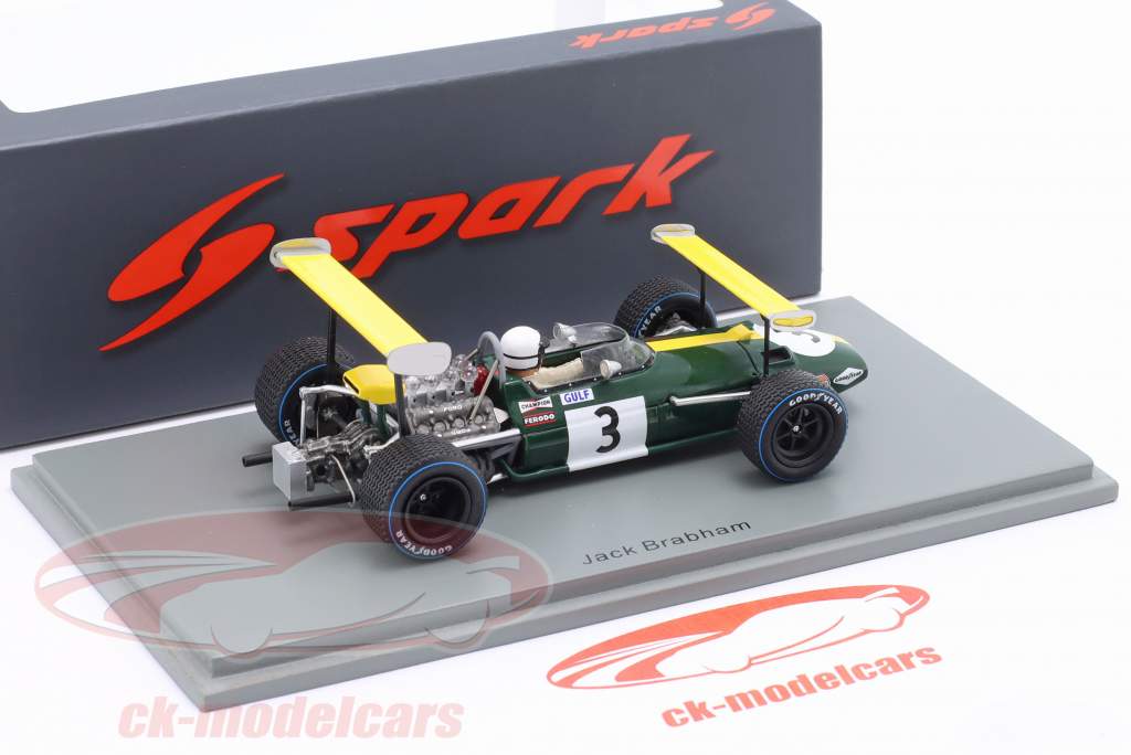 Jack Brabham Brabham BT26A #3 Espagne GP formule 1 1969 1:43 Spark