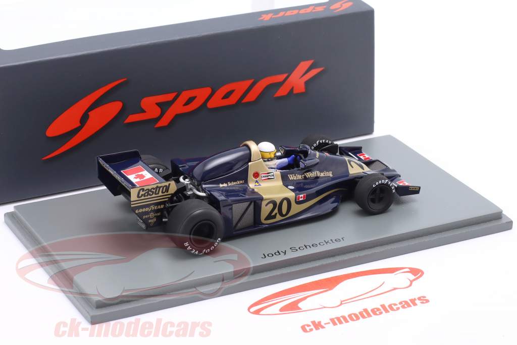 Jody Scheckter Wolf WR1 #20 vinder Canada GP formel 1 1977 1:43 Spark