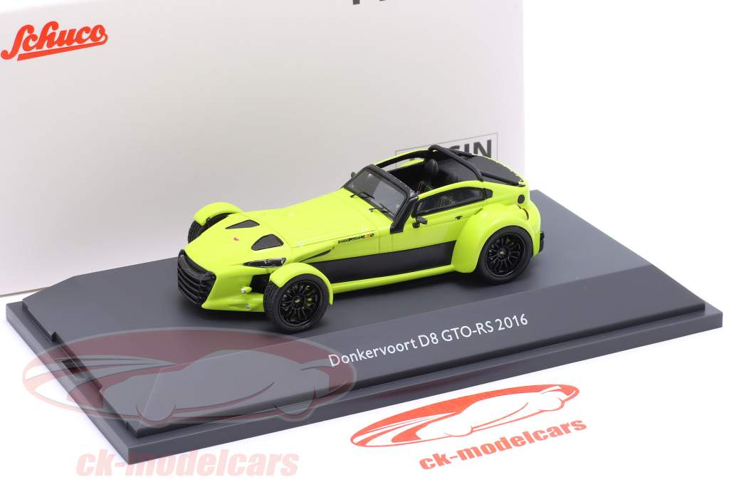 Donkervoort D8 GTO-RS Byggeår 2016 grøn / sort 1:43 Schuco