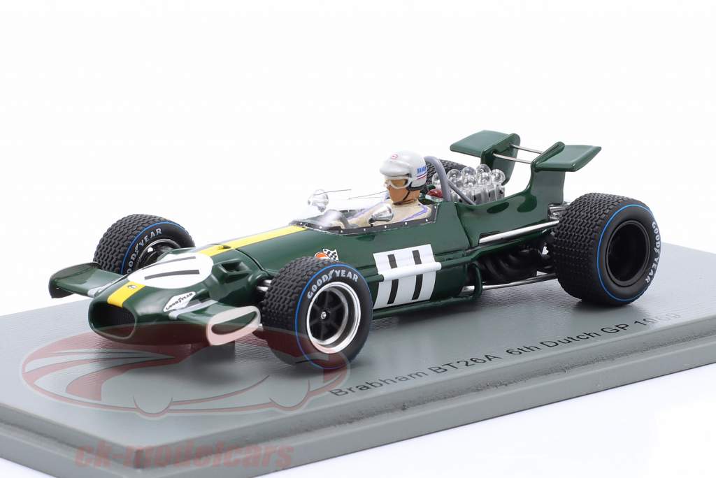 Jack Brabham Brabham BT26A #11 6° Olandese GP formula 1 1969 1:43 Spark
