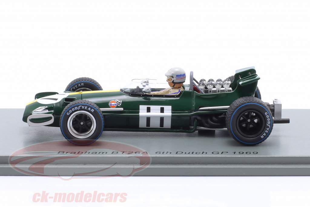 Jack Brabham Brabham BT26A #11 6e Nederlands GP formule 1 1969 1:43 Spark