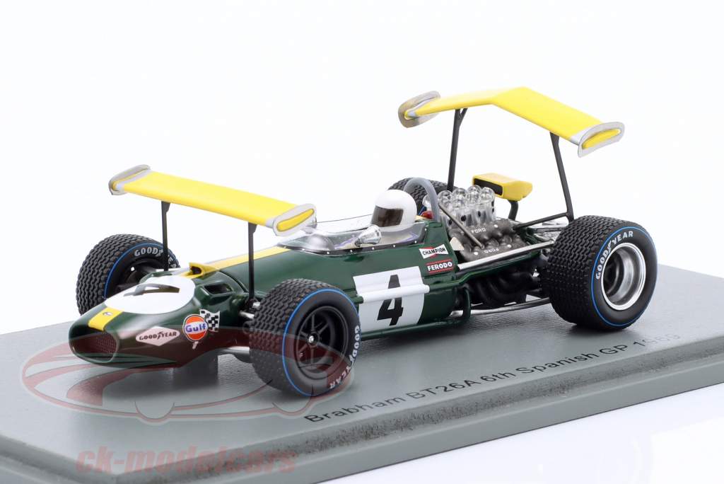 Jacky Ickx Brabham BT26A #4 6th Spanien GP Formel 1 1969 1:43 Spark