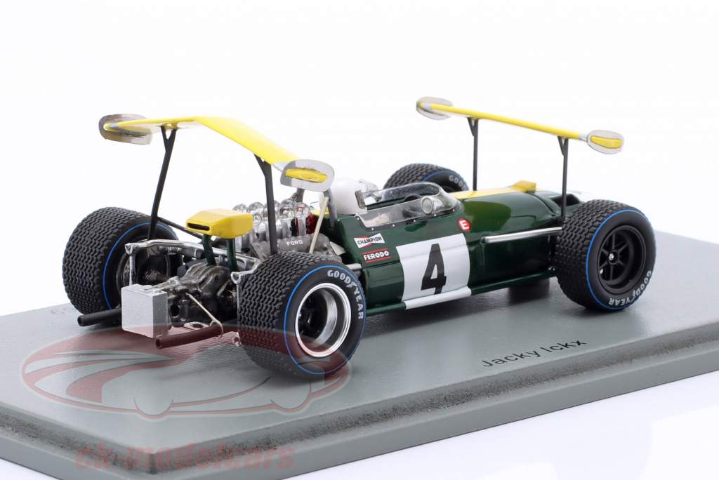 Jacky Ickx Brabham BT26A #4 6to España GP fórmula 1 1969 1:43 Spark