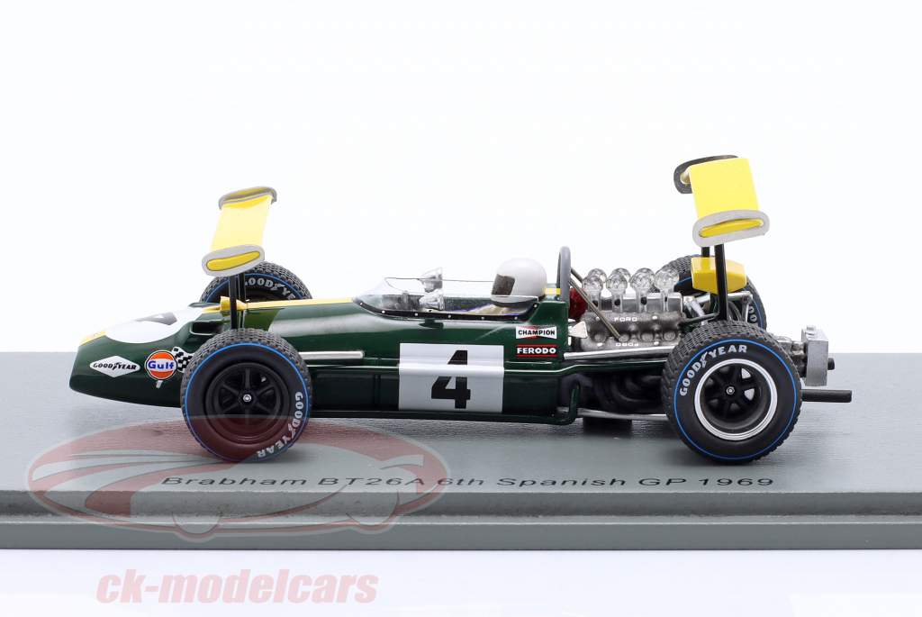 Jacky Ickx Brabham BT26A #4 6ème Espagne GP formule 1 1969 1:43 Spark