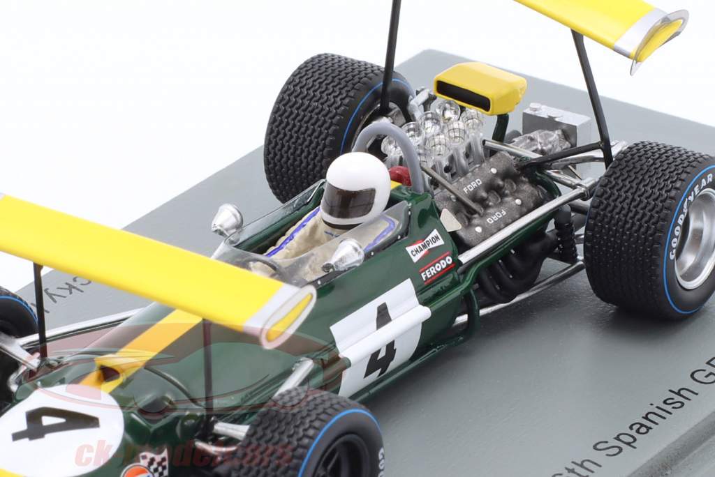 Jacky Ickx Brabham BT26A #4 6th Spanien GP Formel 1 1969 1:43 Spark
