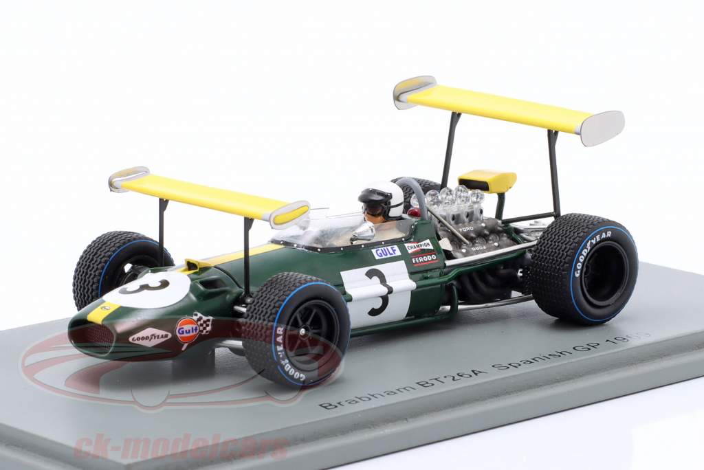 Jack Brabham Brabham BT26A #3 Spanien GP formel 1 1969 1:43 Spark