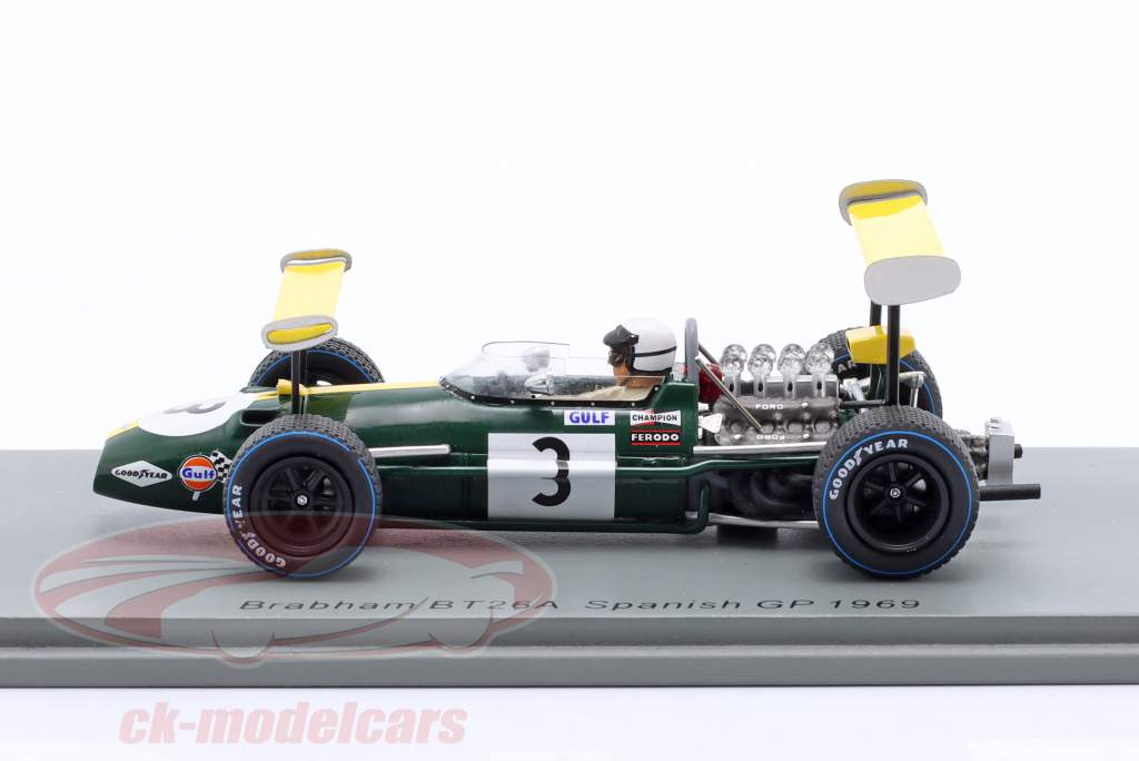 Jack Brabham Brabham BT26A #3 Espanha GP Fórmula 1 1969 1:43 Spark