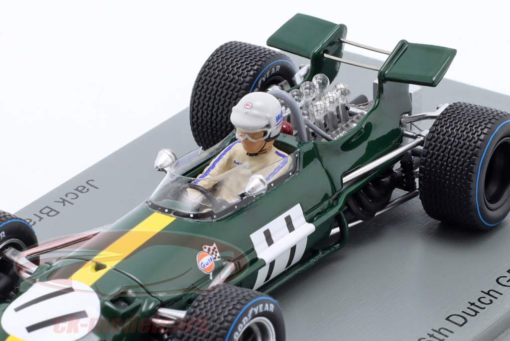 Jack Brabham Brabham BT26A #11 6to Holandés GP fórmula 1 1969 1:43 Spark