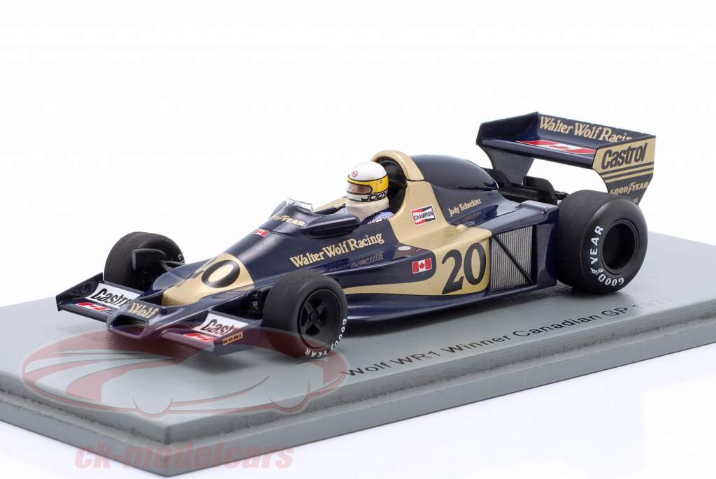 Jody Scheckter Wolf WR1 #20 winnaar Canada GP formule 1 1977 1:43 Spark