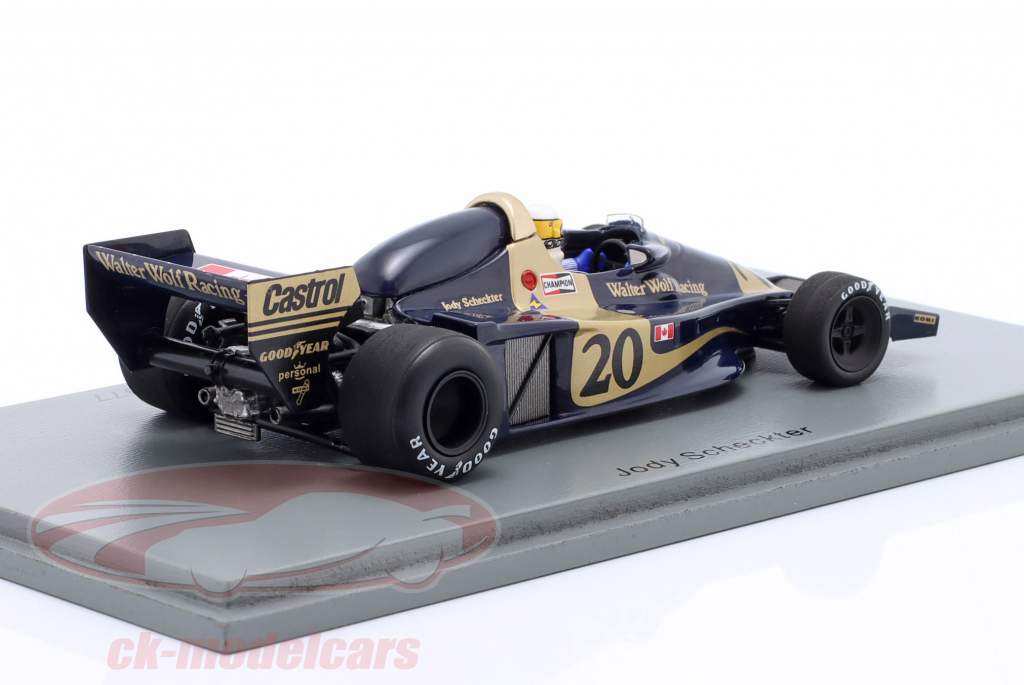 Jody Scheckter Wolf WR1 #20 winnaar Canada GP formule 1 1977 1:43 Spark
