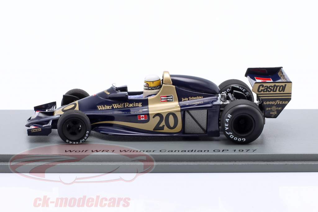 Jody Scheckter Wolf WR1 #20 winnaar Canada GP formule 1 1977 1:43 Spark