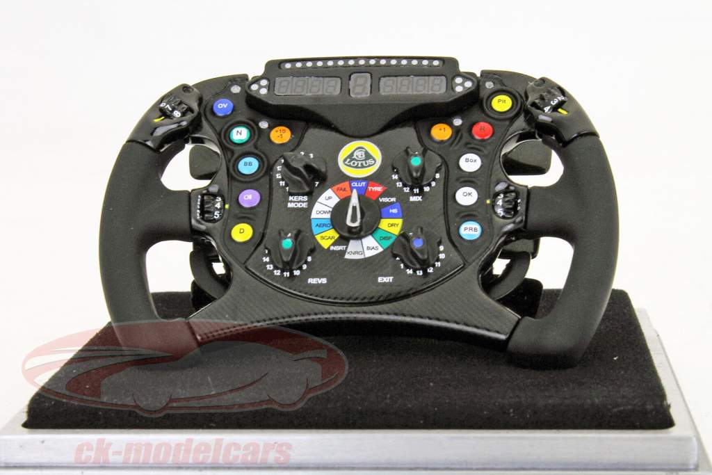 Raikkonen / Grosjean, Lotus Renault E20 roue de direction formule 1 2012 1:04 Amalgame