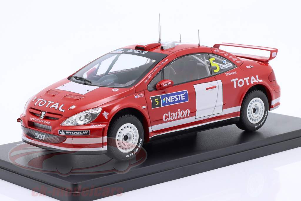 Peugeot 307 WRC #5 gagnant Rallye Finlande 2004 Grönholm, Rautiainen 1:24 Altaya