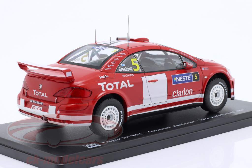 Peugeot 307 WRC #5 gagnant Rallye Finlande 2004 Grönholm, Rautiainen 1:24 Altaya