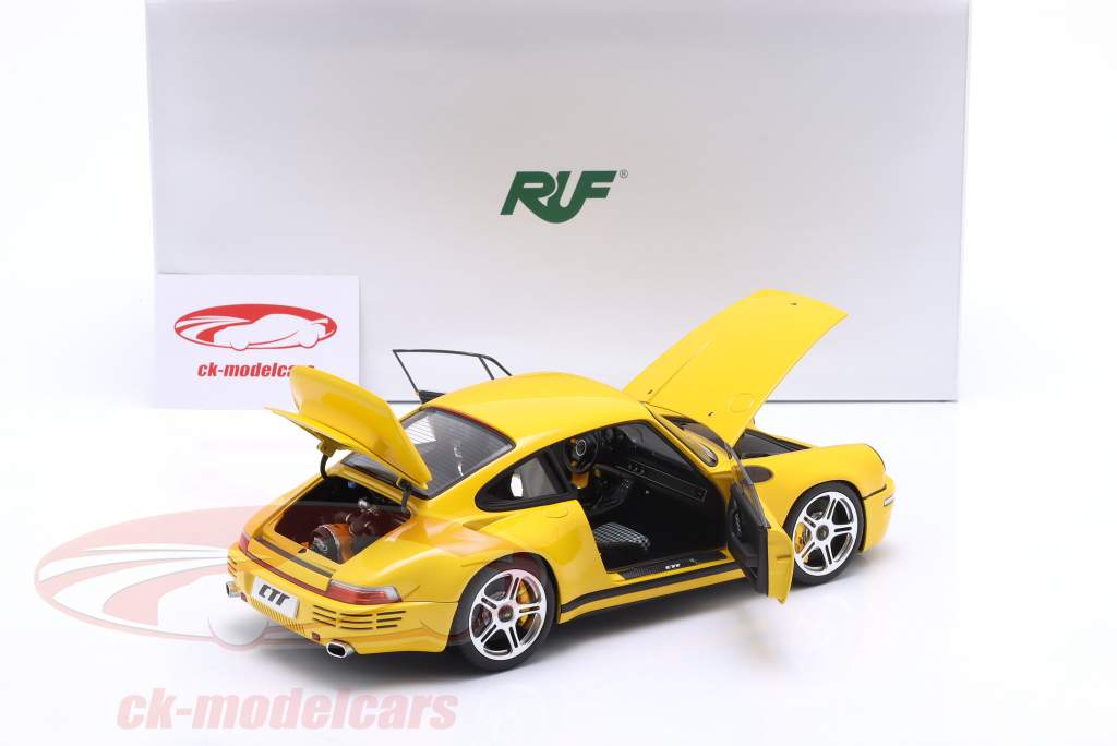 RUF Porsche CTR Anniversary Byggeår 2017 blomst gul 1:18 Almost Real
