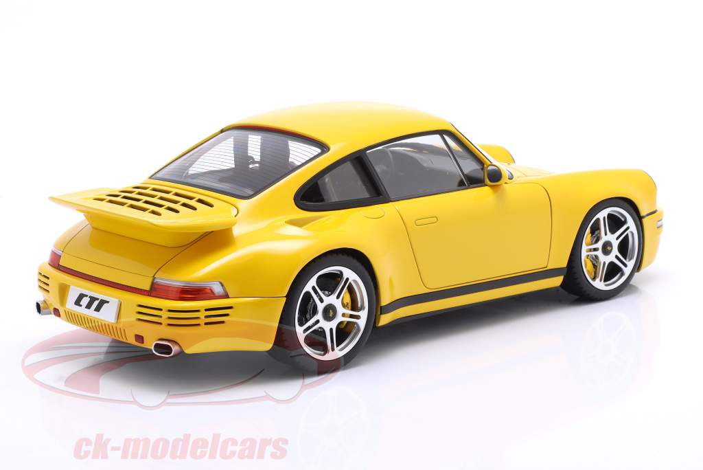 RUF Porsche CTR Anniversary Byggeår 2017 blomst gul 1:18 Almost Real