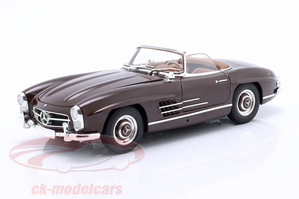 Mercedes-Benz 300 SL Roadster (W198) Baujahr 1957 dunkelrot 1:18 Minichamps