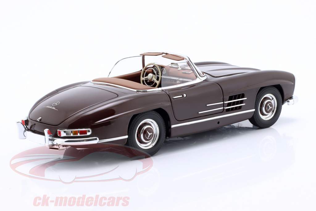 Mercedes-Benz 300 SL Roadster (W198) Baujahr 1957 dunkelrot 1:18 Minichamps