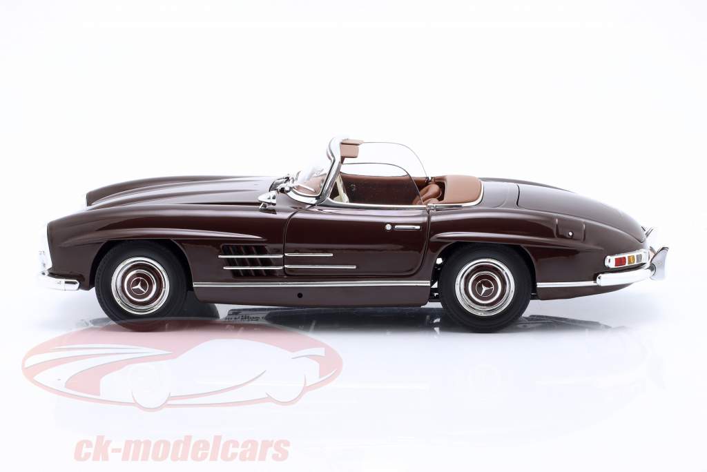 Mercedes-Benz 300 SL Roadster (W198) Baujahr 1957 dunkelrot 1:18 Minichamps