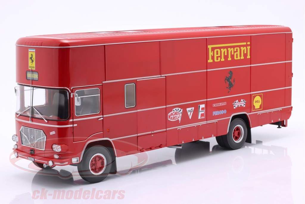 OM Fiat 150 Rolfo Scuderia Ferrari Race Car Transporter of the 70s 1:18 CMR