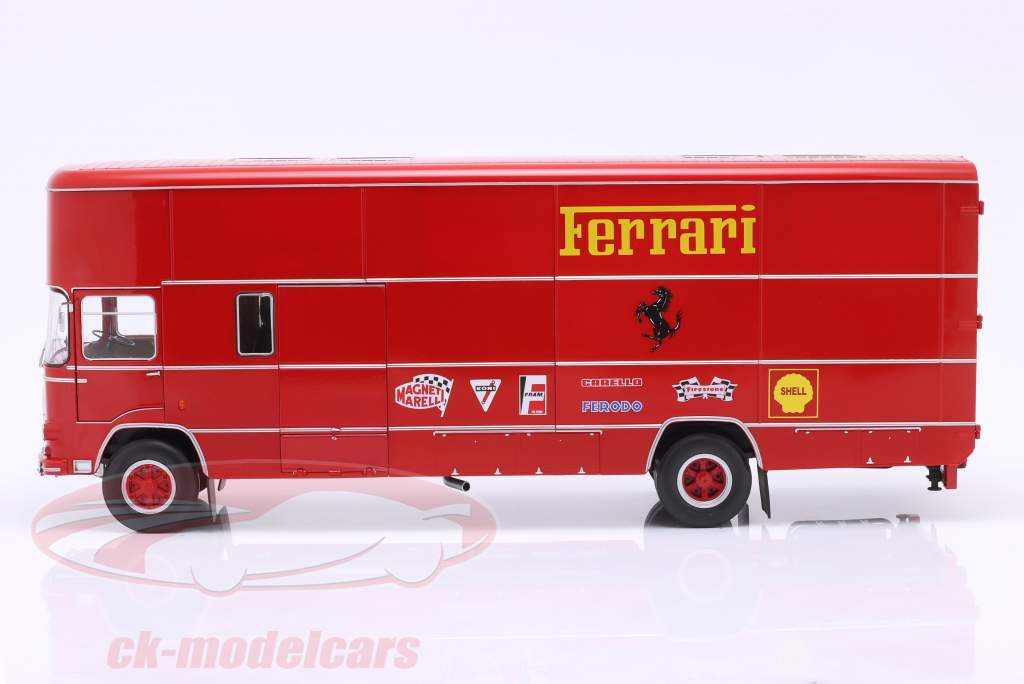 OM Fiat 150 Rolfo Scuderia Ferrari Course Voiture Transporteur années 70  1:18 CMR