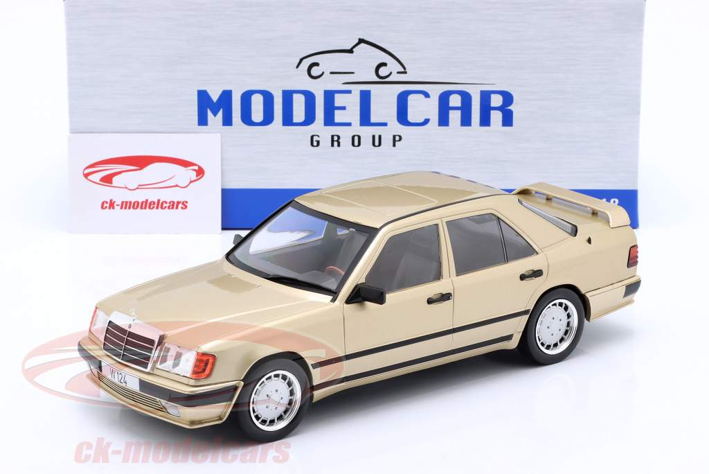 Mercedes-Benz W124 Tuning Año de construcción 1986 beige metálico 1:18 ModelCar Group