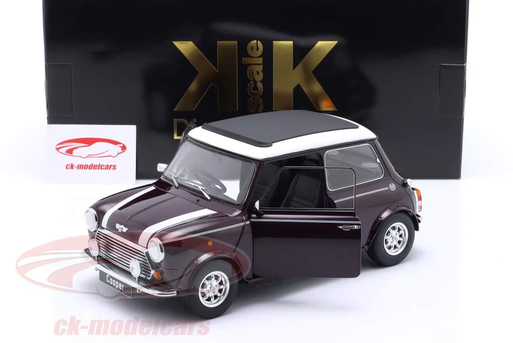 Mini Cooper RHD с Люк на крыше фиолетовый металлический / белый 1:12 KK-Scale