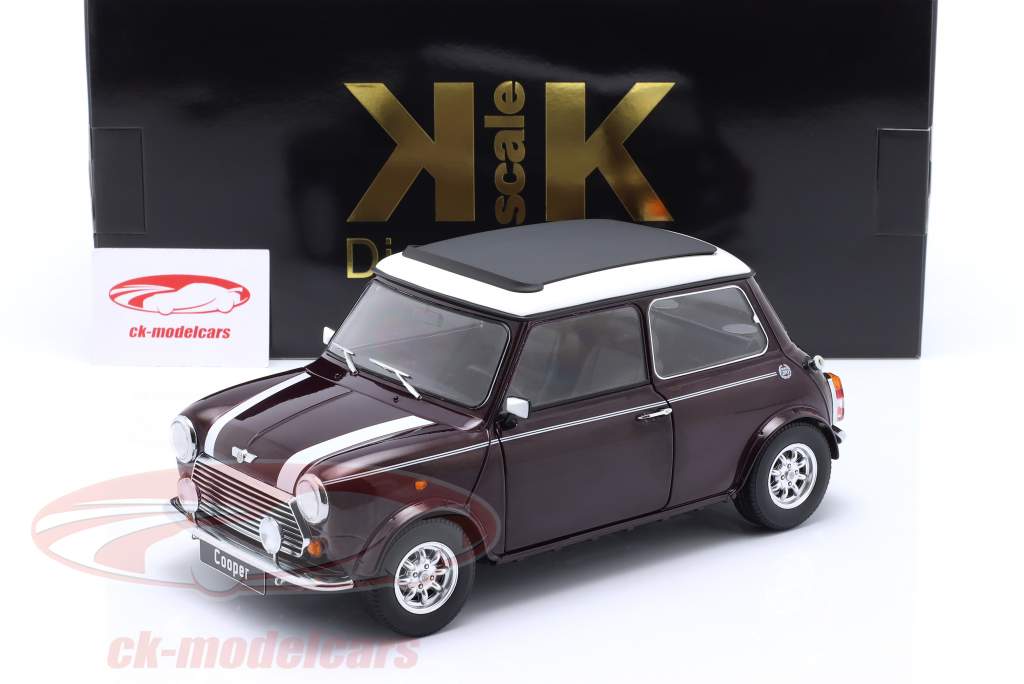 Mini Cooper LHD mit Sonnendach violett metallic / weiß 1:12 KK-Scale