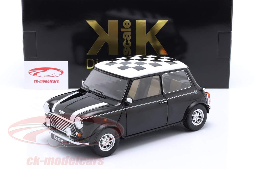 Mini Cooper LHD 市松 黒 / 白 1:12 KK-Scale